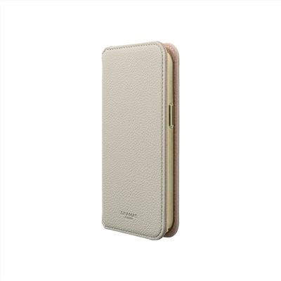 Gramas iPhone 15 Pro Max 6.7吋 Shrink 時尚工藝 掀蓋式皮套 (奶茶)