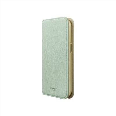 Gramas iPhone 15 Pro Max 6.7吋 Shrink 時尚工藝 掀蓋式皮套 (綠)