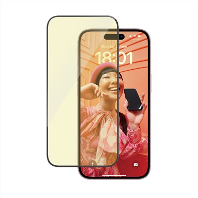 PanzerGlass iPhone 15 6.1吋 EyeCare 2.5D耐衝擊抗反射藍光玻璃保護貼 (尊榮保固一年)
