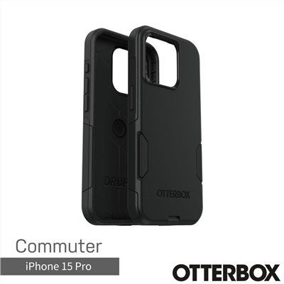OtterBox  iPhone 15 Pro 6.1吋 Commuter 通勤者系列保護殼(黑)