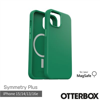 OtterBox  iPhone 15 / 14 / 13 / 16e 6.1吋 Symmetry Plus 炫彩幾何保護殼-綠(支援MagSafe)