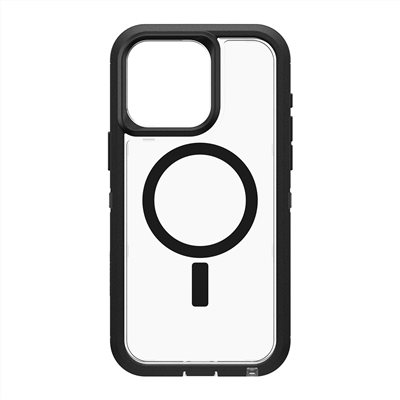 OtterBox  iPhone 15 Pro Max 6.7吋 Defender XT 防禦者系列保護殼(黑透)