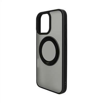 iPhone 16 Pro Max 6.9吋 Mag-O 支架磁吸透明保護殼 (黑) 