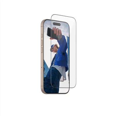 PanzerGlass iPhone 16 Pro 6.3吋 Screen Protector 2.5D 耐衝擊鋼化玻璃保貼(60%再生玻璃)