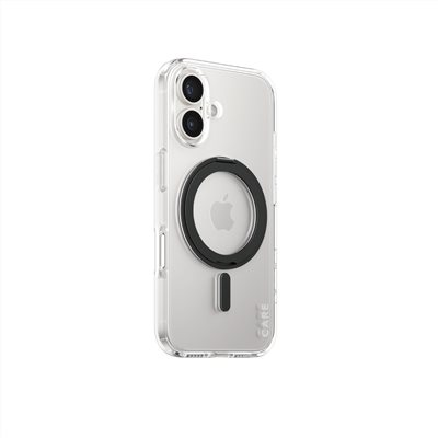 PanzerGlass iPhone 16 6.1吋 Feature 磁吸支架透明防摔殼(透黑)