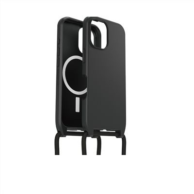OtterBox  iPhone 16 6.1吋 ReactNecklace 簡約掛繩輕透防摔殼-黑