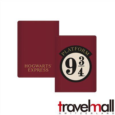 Travelmall 哈利波特PU皮革錢包護照套(9 3/4 月台)