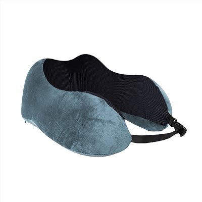 Travelmall 舒適記憶旅行頸枕-灰