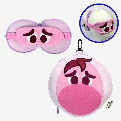 EverWin 迪士尼正版授權_腦經急轉彎2IN1眼罩枕頭 (阿羞)