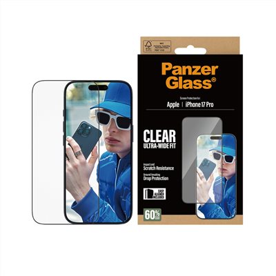 PanzerGlass iPhone 17 Pro 6.3吋 Screen Protector 2.5D 耐衝擊鋼化玻璃保貼