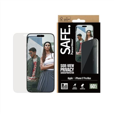PanzerGlass iPhone 17 Pro Max 6.9吋 SAFE Privacy 2.5D 耐衝擊高透防窺玻璃保護貼