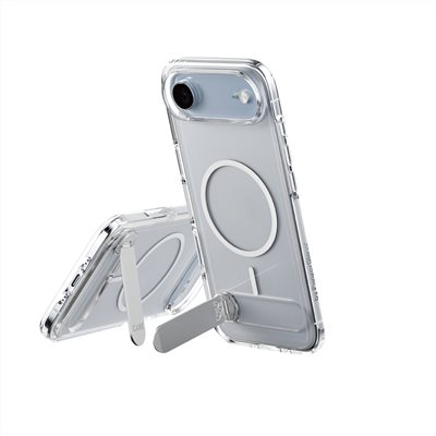 PanzerGlass iPhone 17 Air 6.6吋 KICKSTAND 細磁吸旋轉立架殼-透白