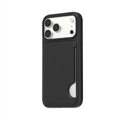Gramas iPhone 17 Pro 6.3吋 RibPro 附卡槽行李箱磁吸殼(黑)