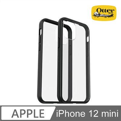 OtterBox iPhone 12 mini React輕透防摔殼-太空黑