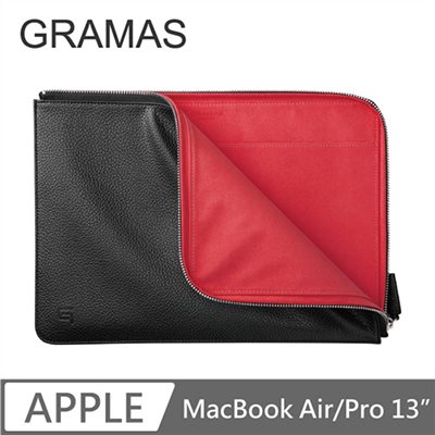 GRAMAS Macbook Air/Pro 13" 皮套- (黑)