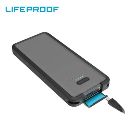 LIFEPROOF 全方位防水/雪/泥/摔 高效行動電源+無線充電器