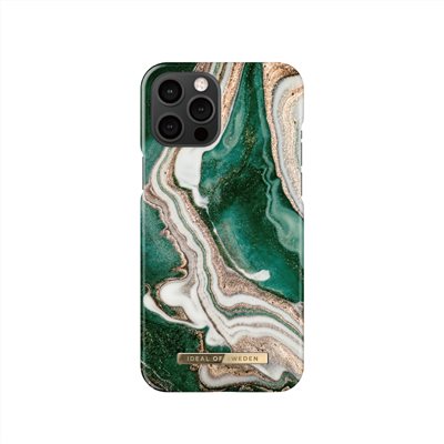 IDEAL OF SWEDEN iPhone 12 Pro Max 北歐時尚瑞典流行手機殼-金色翡翠大理石