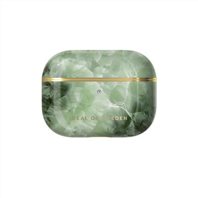 IDEAL OF SWEDEN AirPods Pro 1 / 2 北歐時尚瑞典流行耳機保護殼-水晶翡翠大理石
