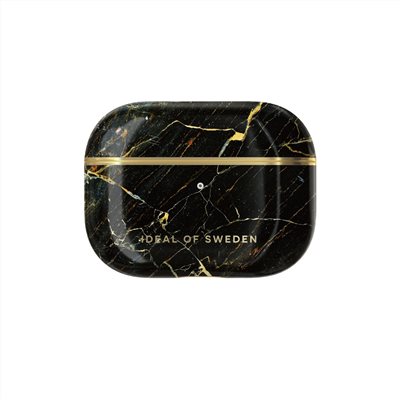 IDEAL OF SWEDEN AirPods Pro 1 / 2 北歐時尚瑞典流行耳機保護殼-摩洛哥羅蘭黑金大理石