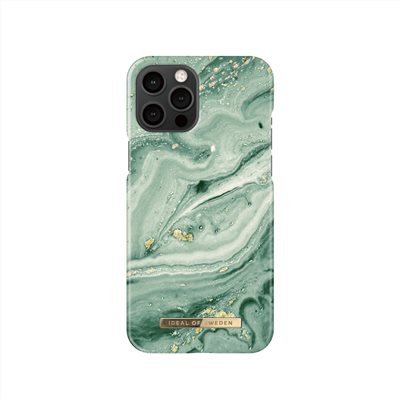 IDEAL OF SWEDEN iPhone 12 Pro Max 北歐時尚瑞典流行手機殼-薄荷漩渦大理石