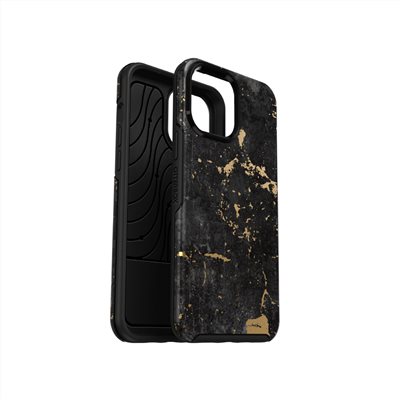 OtterBox iPhone 13 Pro Max Symmetry炫彩幾何保護殼-黑金大理石