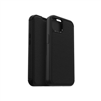 OtterBox iPhone 13 Strada步道者系列真皮掀蓋保護殼-黑