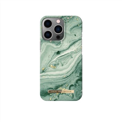 IDEAL OF SWEDEN iPhone 13 Pro 北歐時尚瑞典流行手機殼-薄荷漩渦大理石