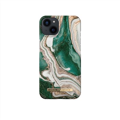 IDEAL OF SWEDEN iPhone 13 北歐時尚瑞典流行手機殼-金色翡翠大理石