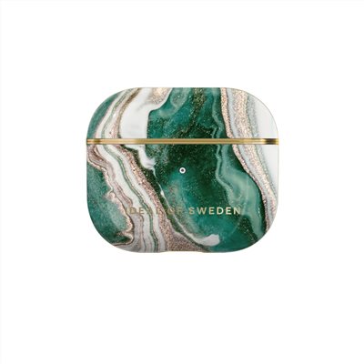 IDEAL OF SWEDEN AirPods 3 北歐時尚瑞典流行耳機保護殼-金色翡翠大理石