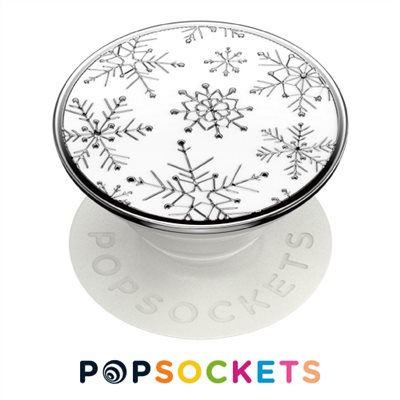 POPSOCKETS泡泡騷多功能手機支架2代-Enamel That's Snow Metal