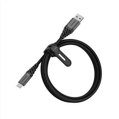 OtterBox USB-C to USB-A 1M充電傳輸線-黑