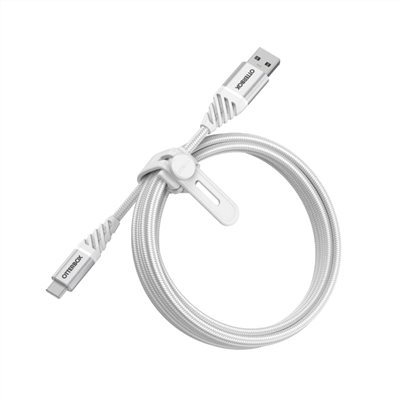 OtterBox USB-C to USB-A 2M充電傳輸線-白