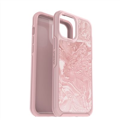 OtterBox iPhone 12 Pro Max Symmetry炫彩透明保護殼-粉色大理石
