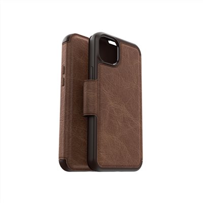OtterBox iPhone 14 Plus Strada步道者系列真皮掀蓋保護殼-棕