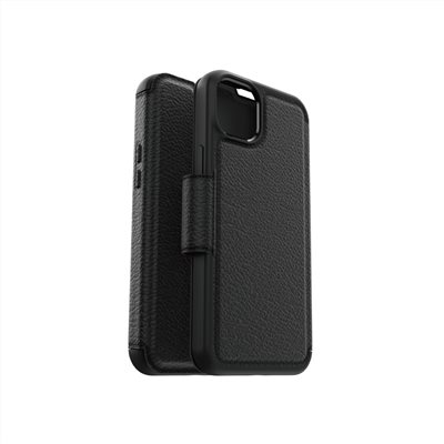 OtterBox iPhone 14 Plus Strada步道者系列真皮掀蓋保護殼-黑