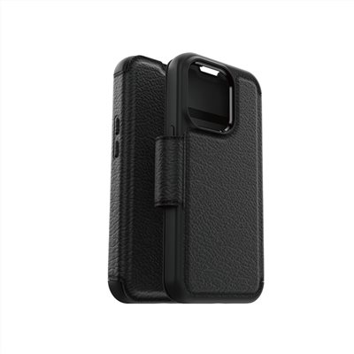 OtterBox iPhone 14 Pro Strada步道者系列真皮掀蓋保護殼-黑