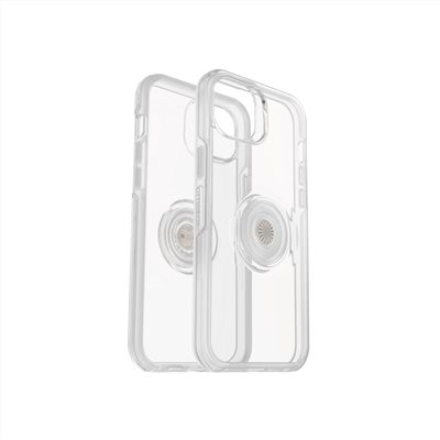 OtterBox Otter + Pop iPhone 14 Plus Symmetry炫彩幾何泡泡騷保護殼-透明