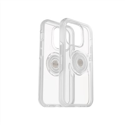 OtterBox Otter + Pop iPhone 14 Pro Symmetry炫彩幾何泡泡騷保護殼-透明