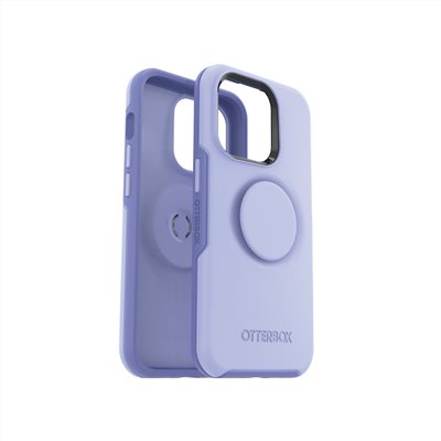 OtterBox Otter + Pop iPhone 14 Pro Symmetry炫彩幾何泡泡騷保護殼-紫