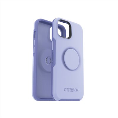 OtterBox Otter + Pop iPhone 14 Symmetry炫彩幾何泡泡騷保護殼-紫