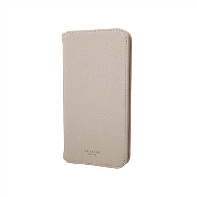 Gramas iPhone 14 時尚工藝 掀蓋式皮套- Shrink (奶茶)
