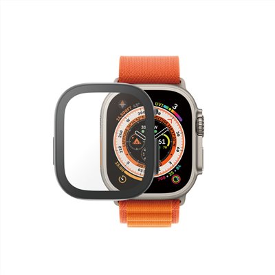 PanzerGlass Apple Watch Ultra 49mm 全方位防護高透鋼化漾玻保護殼-黑