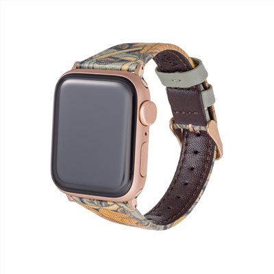 Gramas Apple Watch 38/40/41/42mm 仕女彩繪錶帶 BEST OF MORRIS 聯名限量款-橙色