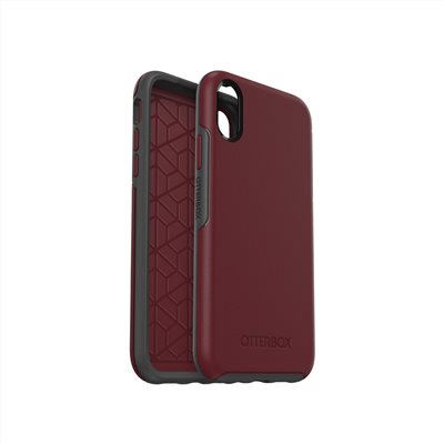 OtterBox iPhone XR Symmetry炫彩幾何保護殼-暗紅