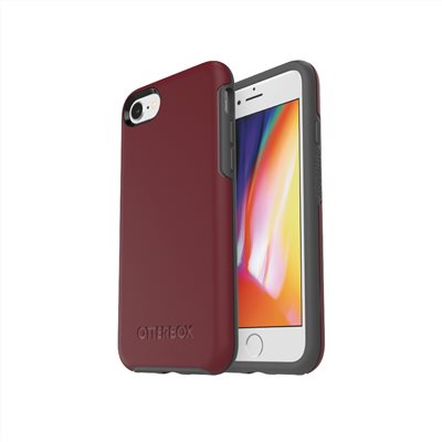 OtterBox iPhone SE3 / SE2 / 8 / 7 Symmetry炫彩幾何保護殼-暗紅