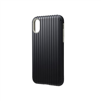 GRAMAS iPhone X/Xs 軍規防摔經典手機殼- Rib (霧黑)