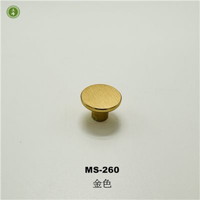 MS-260【金色】圓形 單顆把手