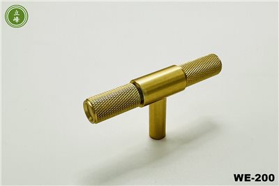 WE-200【金色】編織紋 T型單顆把手 