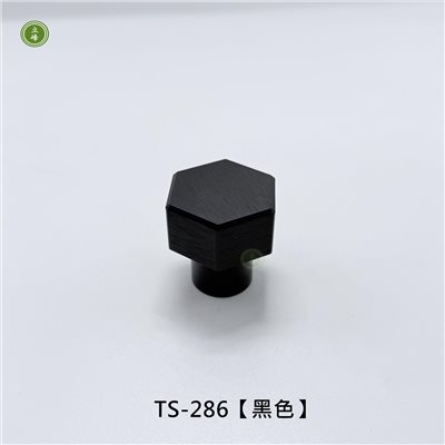 TS-286【黑色】正面鎖把手-六角圓柱