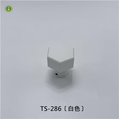 TS-286〔白色〕正面鎖把手-六角圓柱
